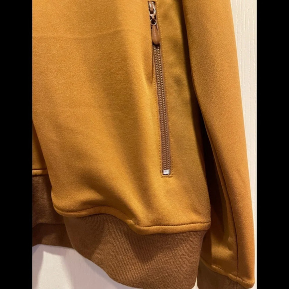 Rare Homme+Femme LA Trademark Track Jacket in Cognac, Medium, NWT - Picture 3 of 10